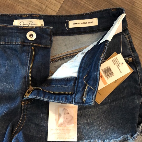 Jessica Simpson Forever Rolled Jean Shorts - Picture 3 of 7